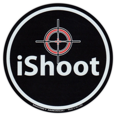 Round Magnet - iShoot - Gun Owners - Pro Gun Rights, 2nd Amendment