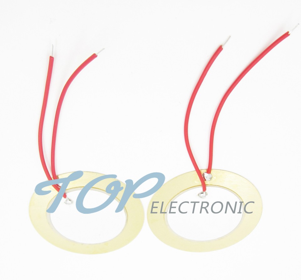 10 Disques Piézoélectriques 35mm - Capteurs Sonores Pour Haut-Parleurs, Buzzer DIY Et Instruments