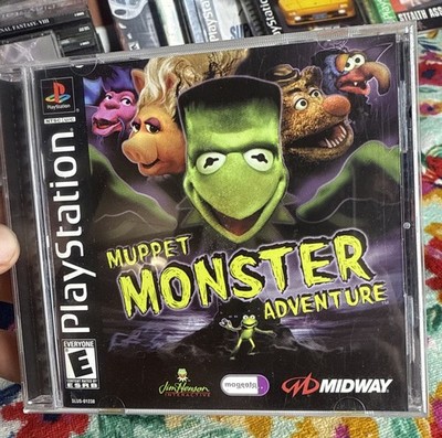 Muppet Monster Adventure OG Playstation 1 psx PS1 Rare Jim Henson Near MINT Disc