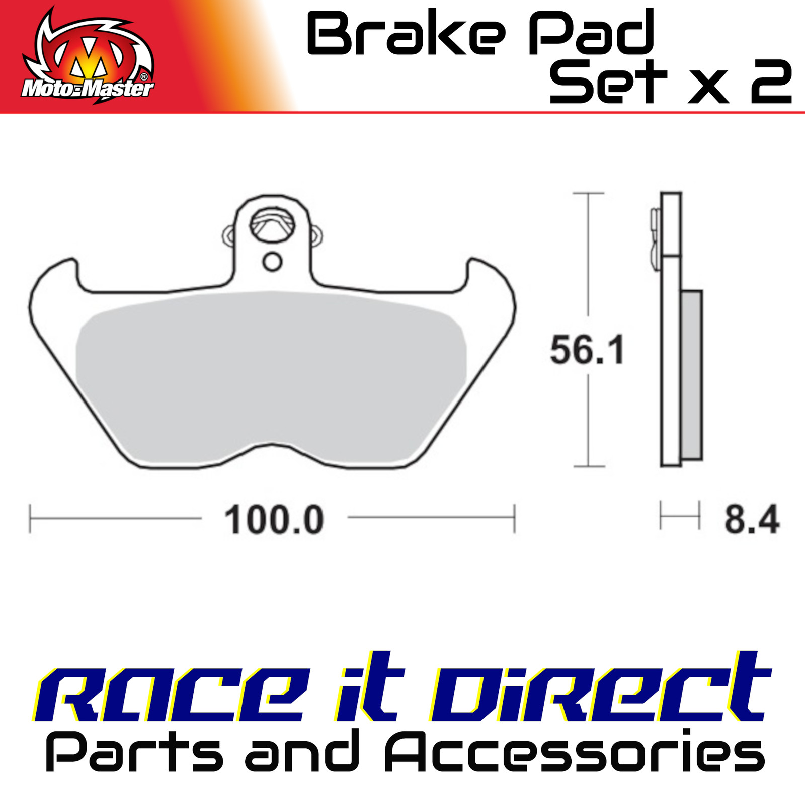 Brake Pads for BMW K 1100 RS 1992-1996 Front Organic MotoMaster
