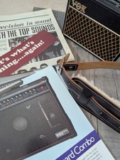 Vox AC1 Mini Combo Guitar Amp 9V Battery Powered + Shoulder Strap + Collectibles