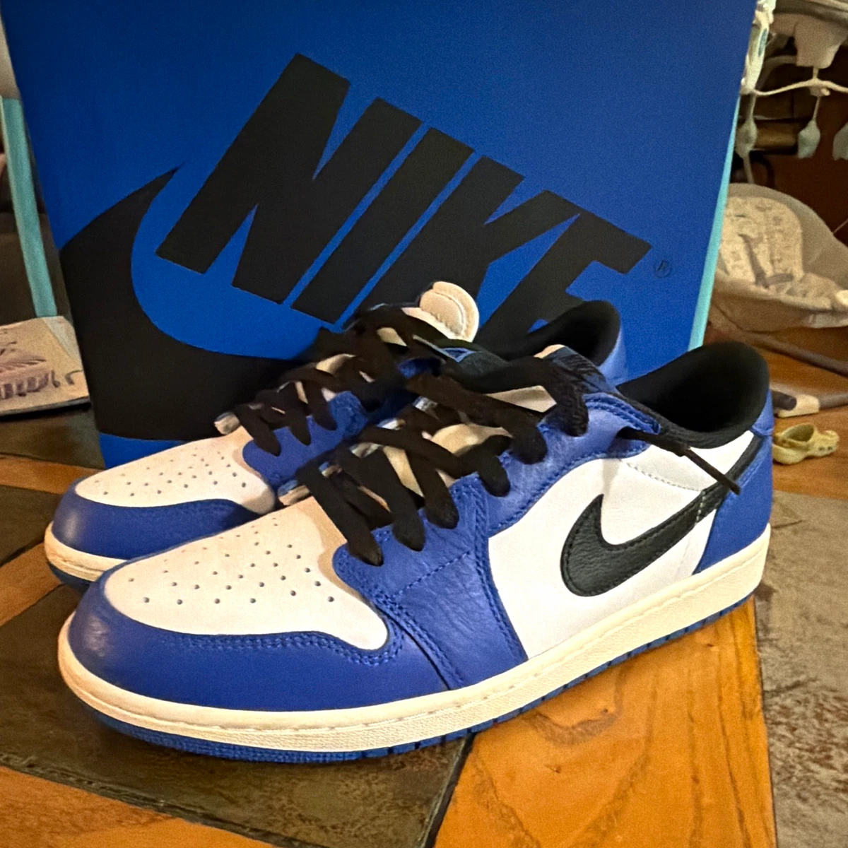 Jordan 1 Retro Low White Sport Blue for Sale | Authenticity