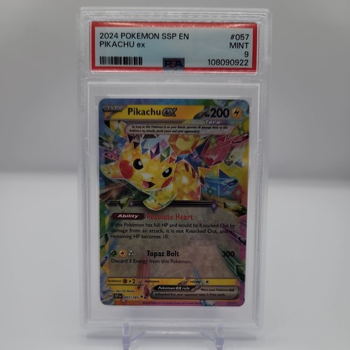 Pikachu ex graded PSA 9 for sale on eBay