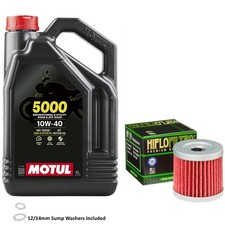 DRZ 400 Enduro Kick Start Oil Filter Motul 5000 10w40 4L Suzuki 2000 Inc Washer