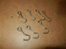 7 A C Gilbert Erector "AG" Large Hooks, 1920's Vintage, Original