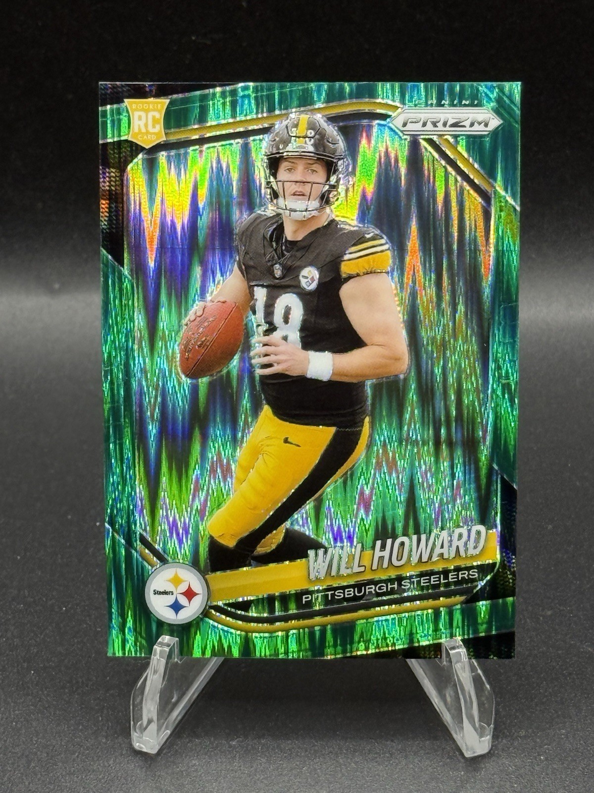 2025 Panini Prizm Green Flash Prizm #367 Will Howard RC