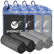 YQXCC 4 Pack Cooling Towel 40x12 Cool Cold Towel for Neck, Microfiber Ice Towe