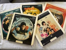 Vintage CED Video Five Disc Movies - Group 5 - Superman, etc