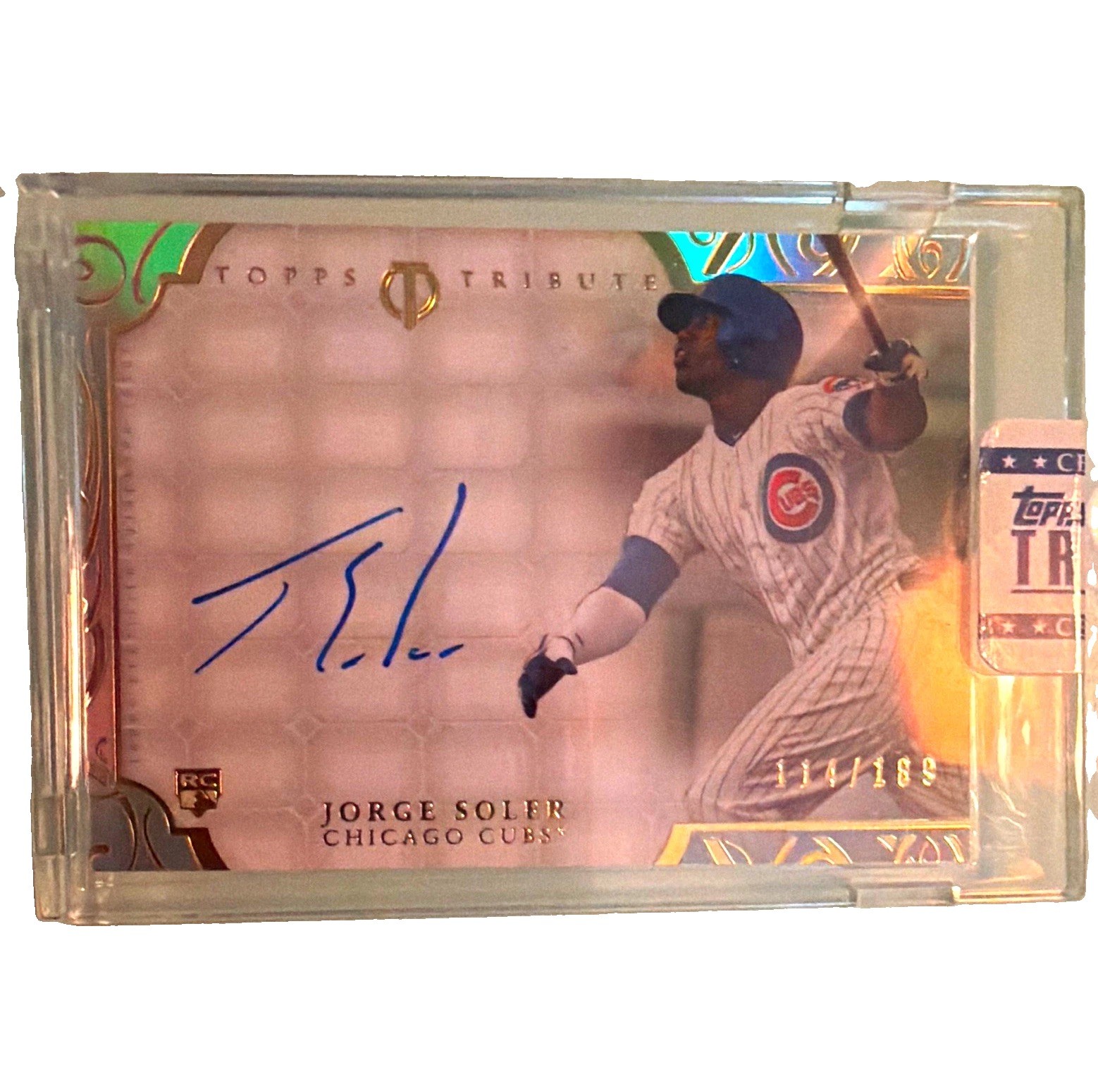 Topps 2015 Tribute Autographs Jorge Soler RC Auto #TA-JSO Cubs /189