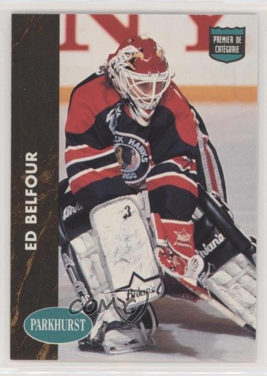 1991-92 Parkhurst French Ed Belfour #218 HOF 03rk