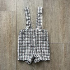 Vintage Kids 70  s Brown Plaid Shorts Size 3T