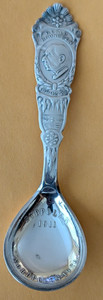RARE .830 Silver-plated Roald Amundsen Spoon Commemorating Artic Exploration