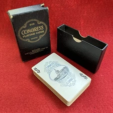 Antique Early 1900s Congress 606 Playing Cards Deck Bridge Nosegay 52 Cards