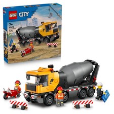 LEGO City Betoniera Giocattolo - Gioco Didattico con Veicolo da Cantiere, 3 Mini