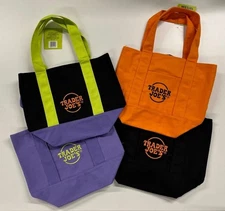 FULL SET of 4! Trader Joe’s Halloween Mini Canvas Tote Bags - New with Tags!