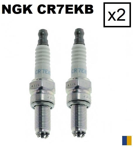 Bougie NGK CR7EKB pour Aprilia Shiver 750 GT kit de 2 pièces d'allumage d'origine