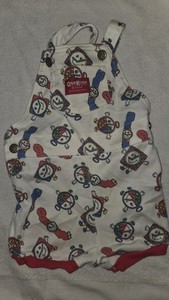 Vintage Oshkosh B’gosh Watches/ Clocks Romper Overalls- Size 18 Months 