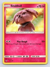 Snubbull 15/18 Common Detective Pikachu Pokemon Holo LP