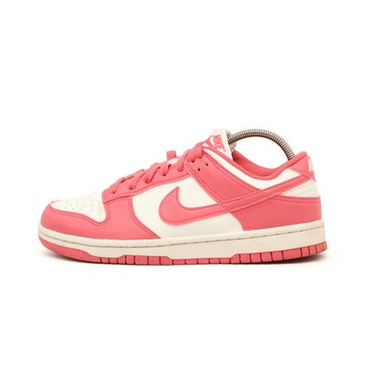 Nike Damen Dunk Low Schuh Pink Weiß Leder Top Atmungsaktiv Sneaker EU 38