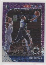 2019-20 Panini NBA Hoops Premium Stock Purple Disco Prizm Seth Curry #160 01az