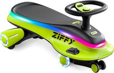 6V 5.5A Electric Wiggle Car with Pedal, Light-Up, Rechargeable Battery, 2-In-1 S