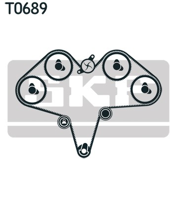 1X Skf Vkma 95039 Zahnriemensatz FüR Mitsubishi-image