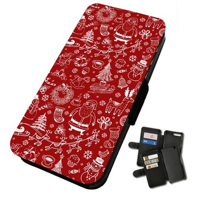 Bedruckte Flip Handyhülle für Samsung - Weihnachtsmuster: Ästhetisches Muster Xmas