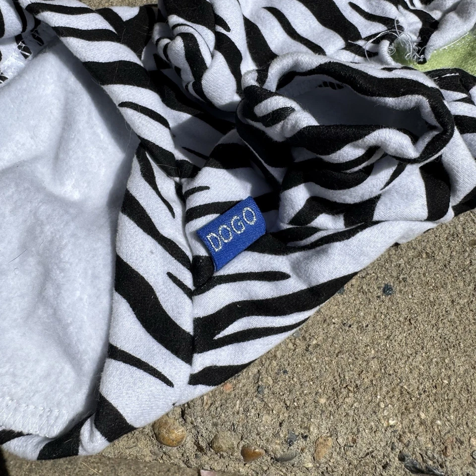 Dogo Zebra Print  With Mohawk Dog Costume Small - Image 3 of 3