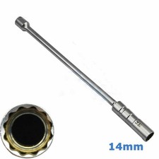 14mm 3/8" Magnetic Thin Wall Universal Car Joint Spark Plug Socket Removal Tool