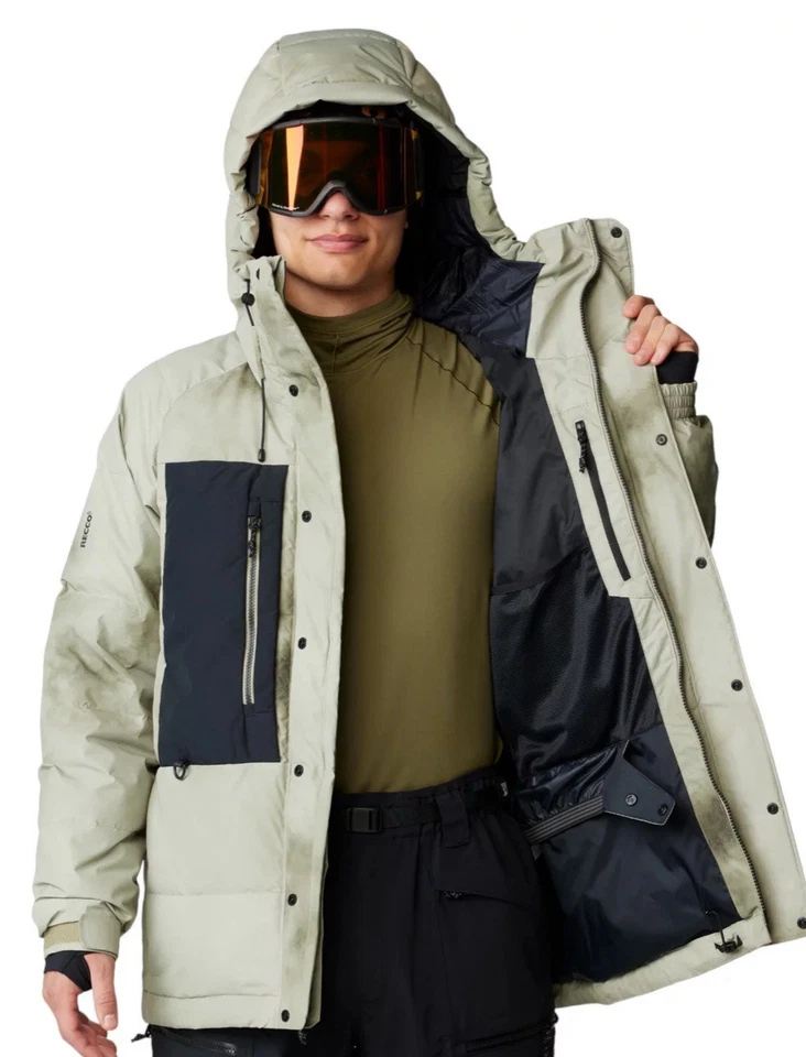 Chaqueta de plumón Mountain Hardwear talla XX GRANDE First Tracks para hombre verde negra nueva con etiquetas Foto 4 de 4