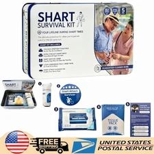 Shart Survival Kit Funny Gag Prank Box Gift Set with Wipes & Underwear