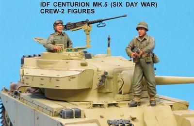 1/35 IDF Centurion MK.5 Tank Crew RESIN FIGURE MODEL KIT Unassembled Unpainted