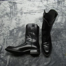 USA Military Boots Mens 10D Black Leather Engineer Work Rugged Biltrite USA