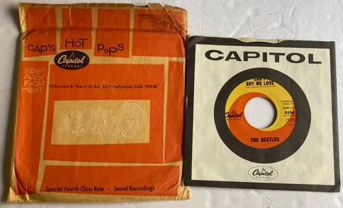 Beatles Mint 1964 45 Can't Buy Me Love 1964 Capitol Mailing Envelope WEST COAST