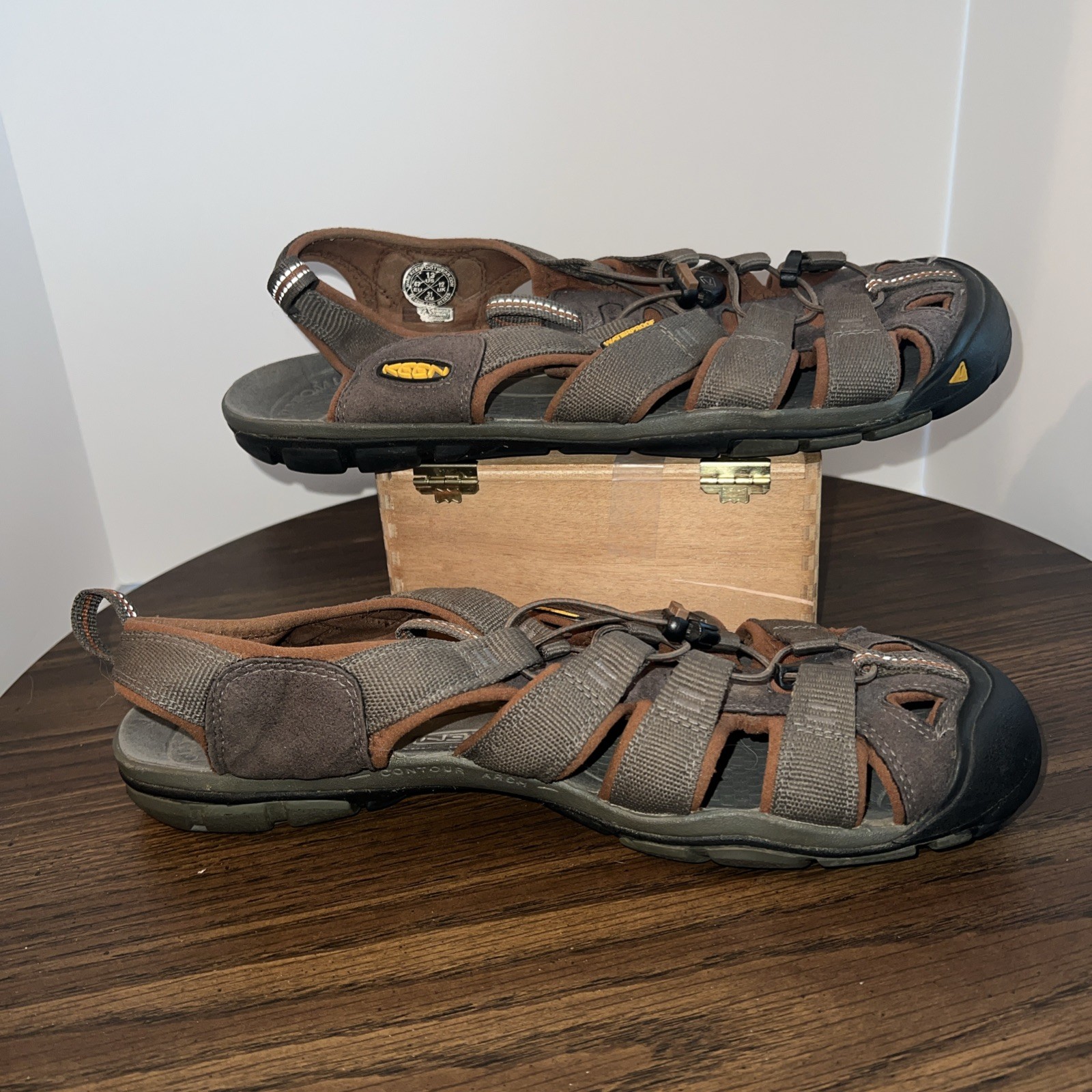 Sandali impermeabili leggeri Keen da uomo Clearwater CNX taglia 13 US EUC