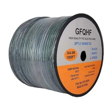 1000FT Green SPT-2 Zip Cord Wire 18/2 Extension Electrical Cable, UL Listed 1...