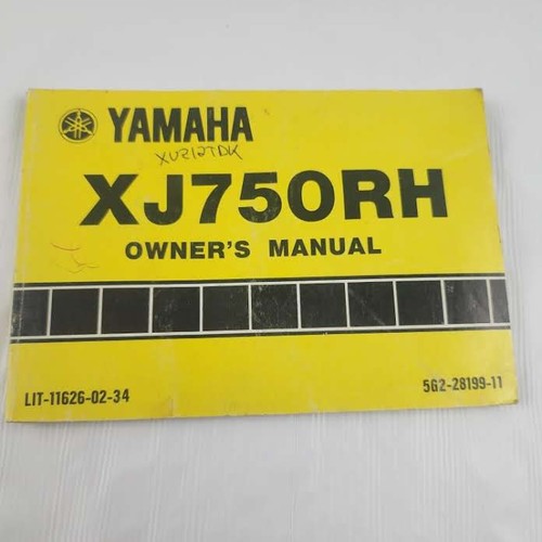 OEM Genuine Yamaha Owner's Manual Book 1981 Seca XJ750Rh XJ750 Rh XJ 750 750R