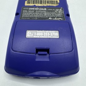 Grape Purple Gameboy Color Handheld with Super Mario Bros Deluxe Very Good Cond