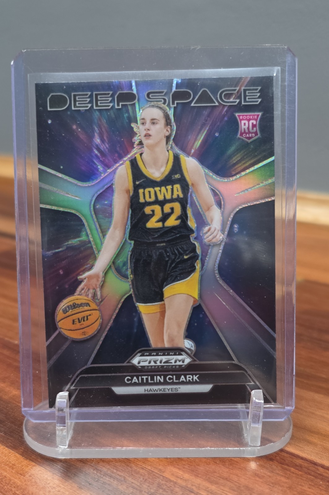 2024-25 Panini Prizm Draft Picks - Deep Space Caitlin Clark #8 Silver Prizm (RC)