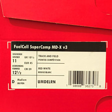 New Balance FuelCell SuperComp MD-X v3 Track  Field Spikes Red/White