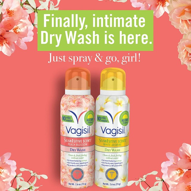 vagisil dry wash spray