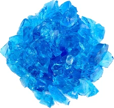 Hiland RGLASS-TRQ Fire Glass - Turquoise | 10 lbs | Extreme Temperature Rating