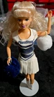 Vintage- Penn State - University Barbie Cheerleader Doll-w/Stand + 2-Pom -Poms