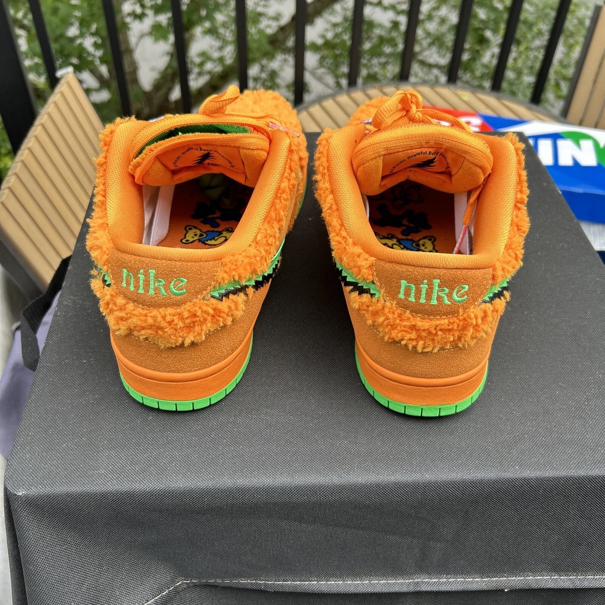 Size 10.5 - Nike Grateful Dead x Dunk SB Low Orange Bear