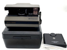 Vintage Polaroid Spectra System Camera w/ 7030 Receiver Hard Case Untested