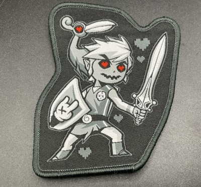 Castle x Grayscale Pixel Eyes Link EDC Gray Chase Woven Pouch Patch