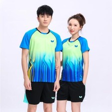 New Butterfly Table tennis T-shirt and Shorts Sports Suit Quick Dry Adult Kid