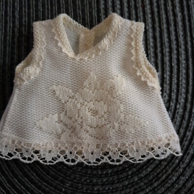 Kleidchen, Hängerchen für ca. 16-18 cm Bären oder Puppe, Handarbeit! Unikat