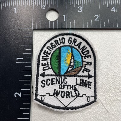DENVER & RIO GRANDE RR SCENIC LINE OF WORLD Patch (Train Railroad Railway) 20P