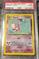 Espeon Holo Neo Discovery Psa 9 Mint 2001 Pokemon #1 Beautiful Swirl